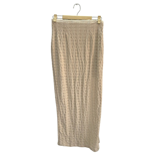 Beige Hi-Slit Skirt