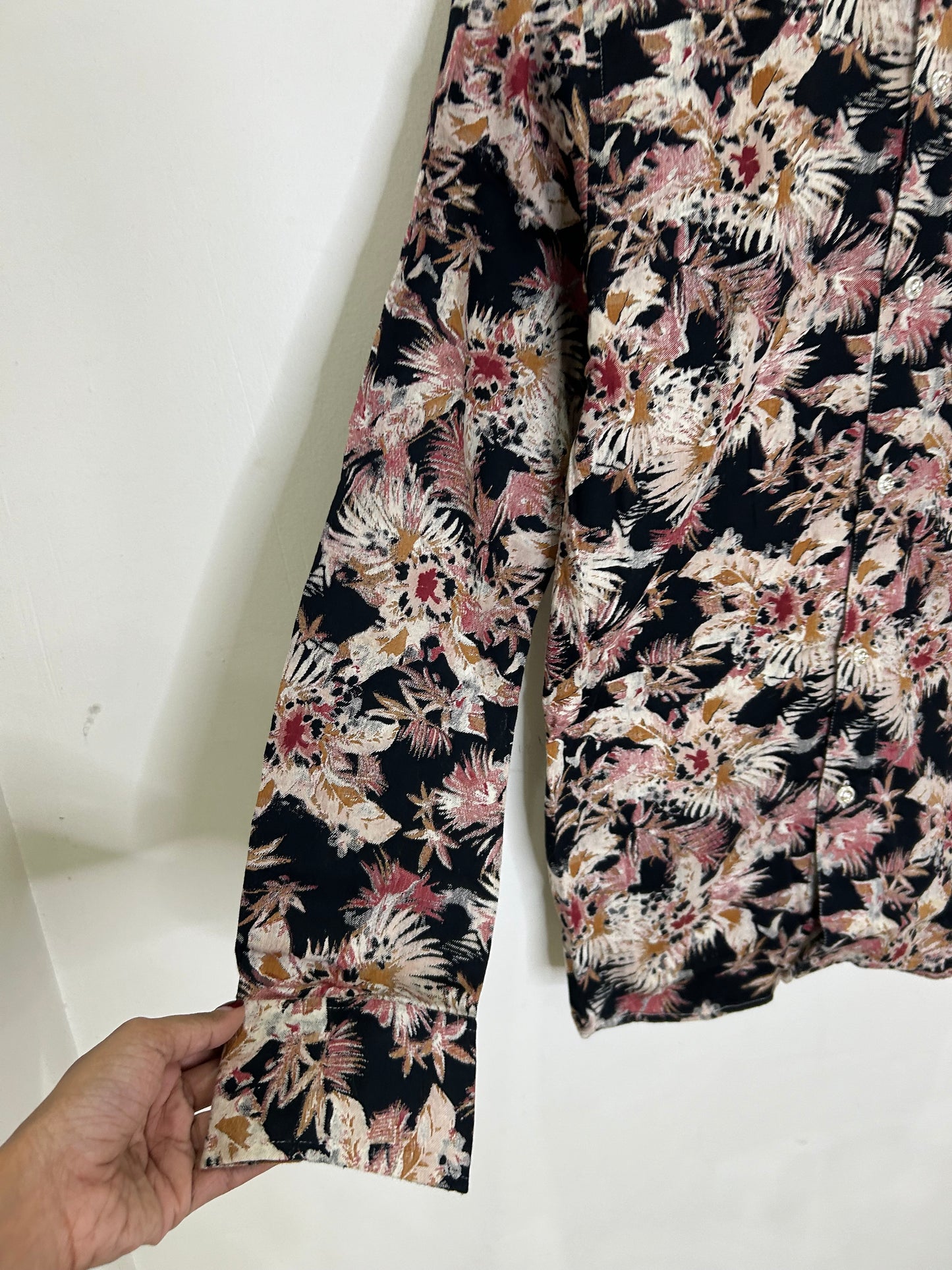 Swan Print Cotton Shirt
