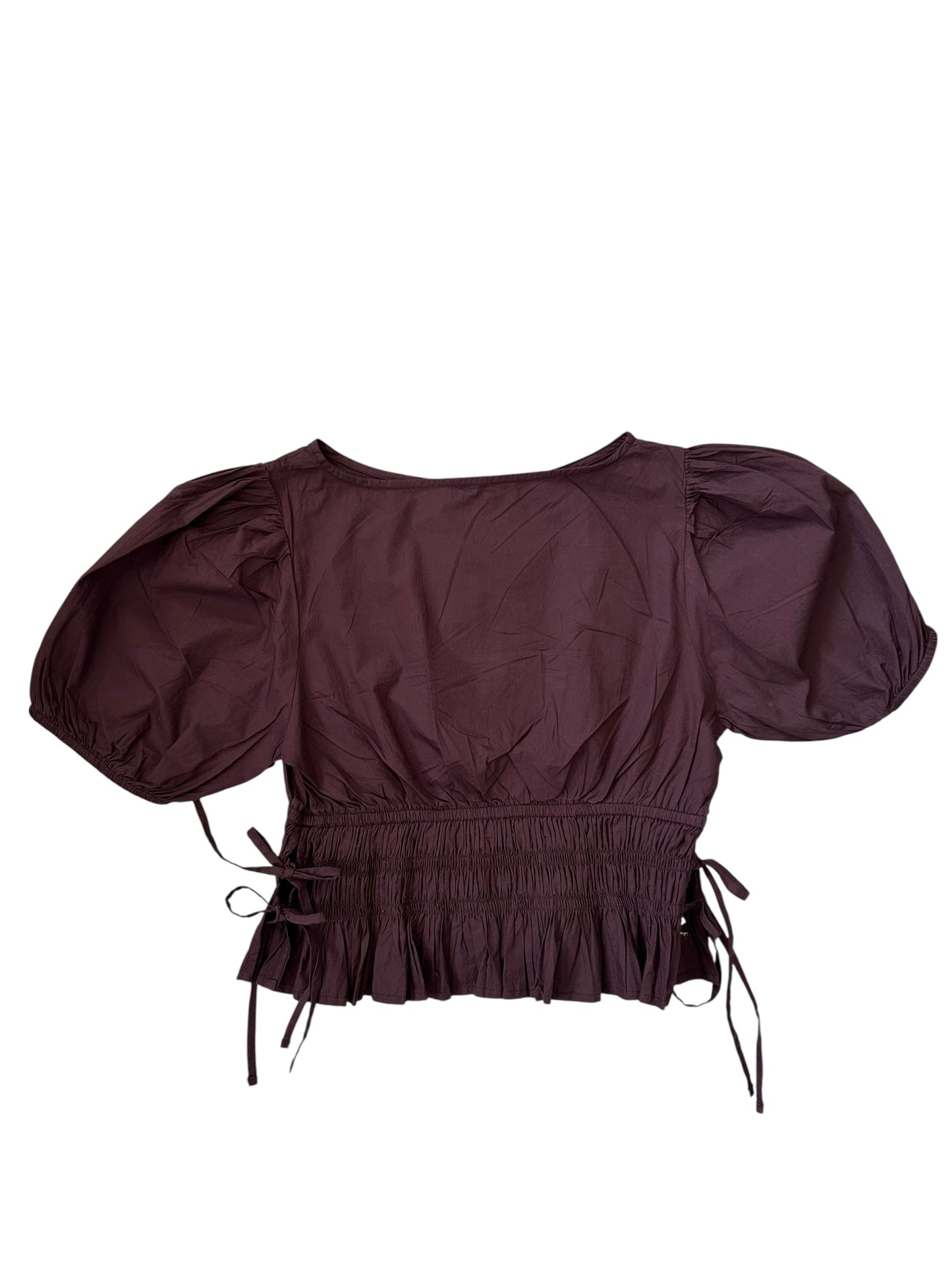 Brown Side Knot Top