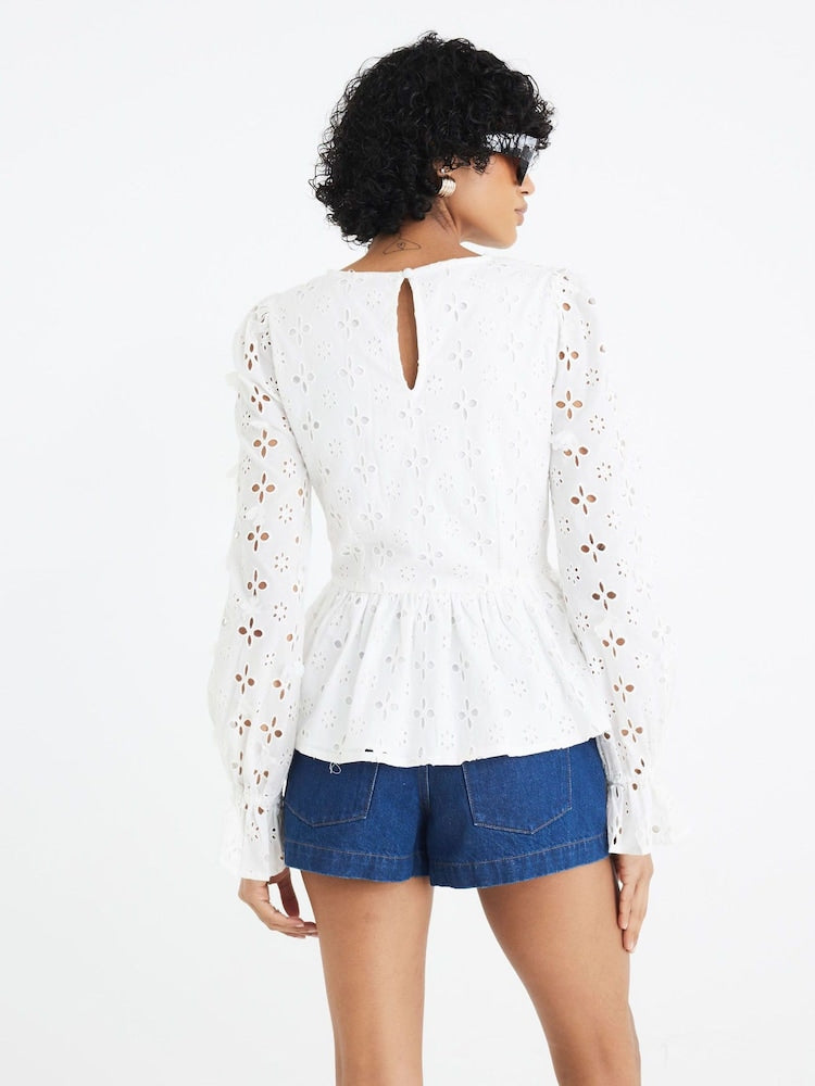 River Island Cotton White Top