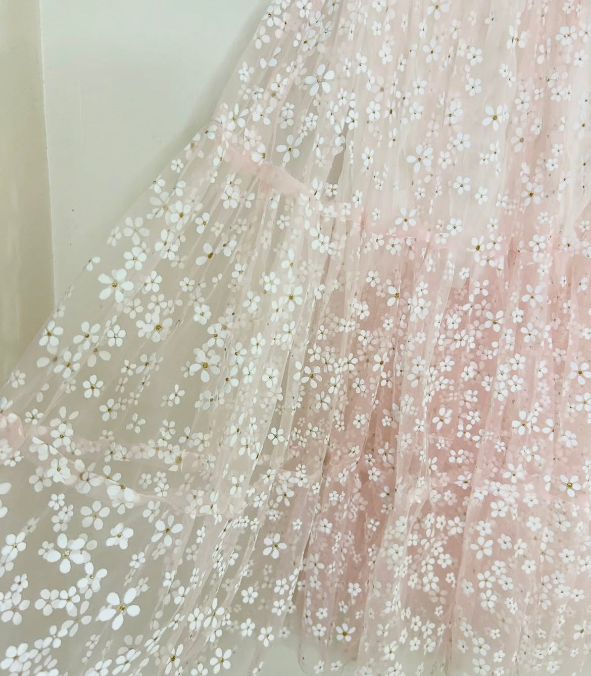 Floral Sheer Skirt (with lining)