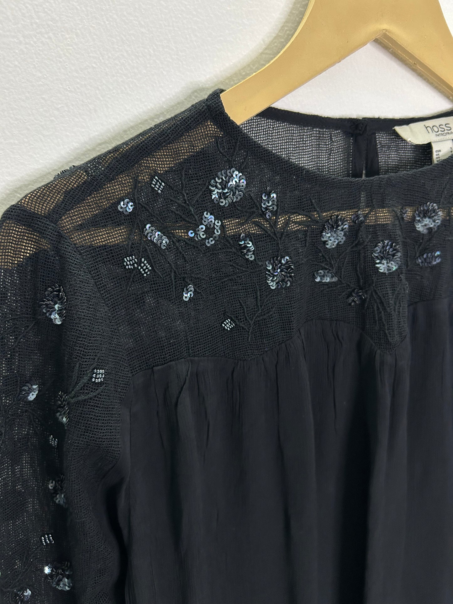 Embellished Mesh Top