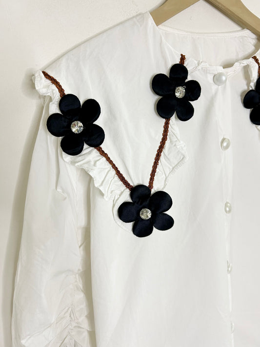 Cotton Floral Shirt Top