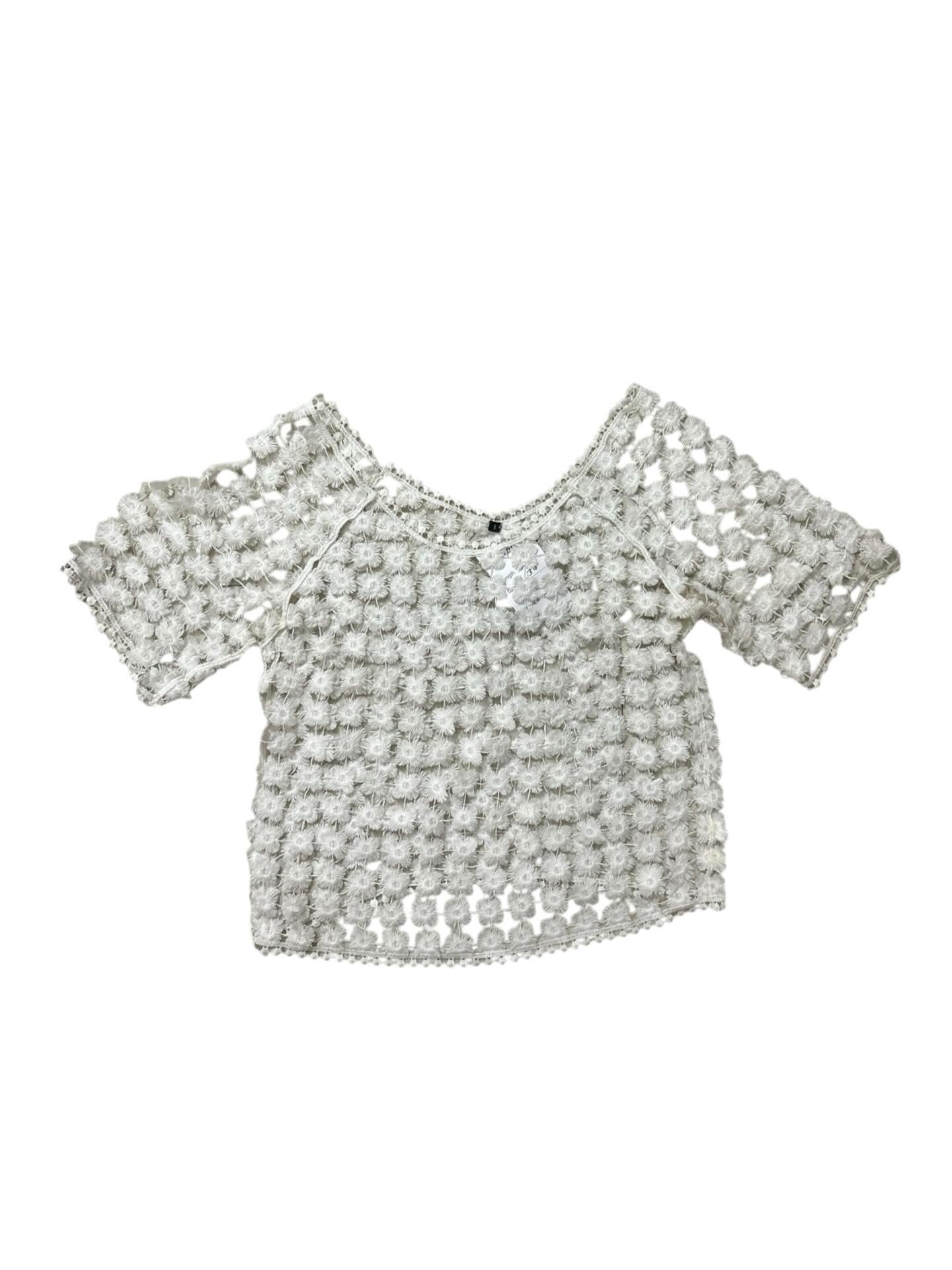 White Crochet Top