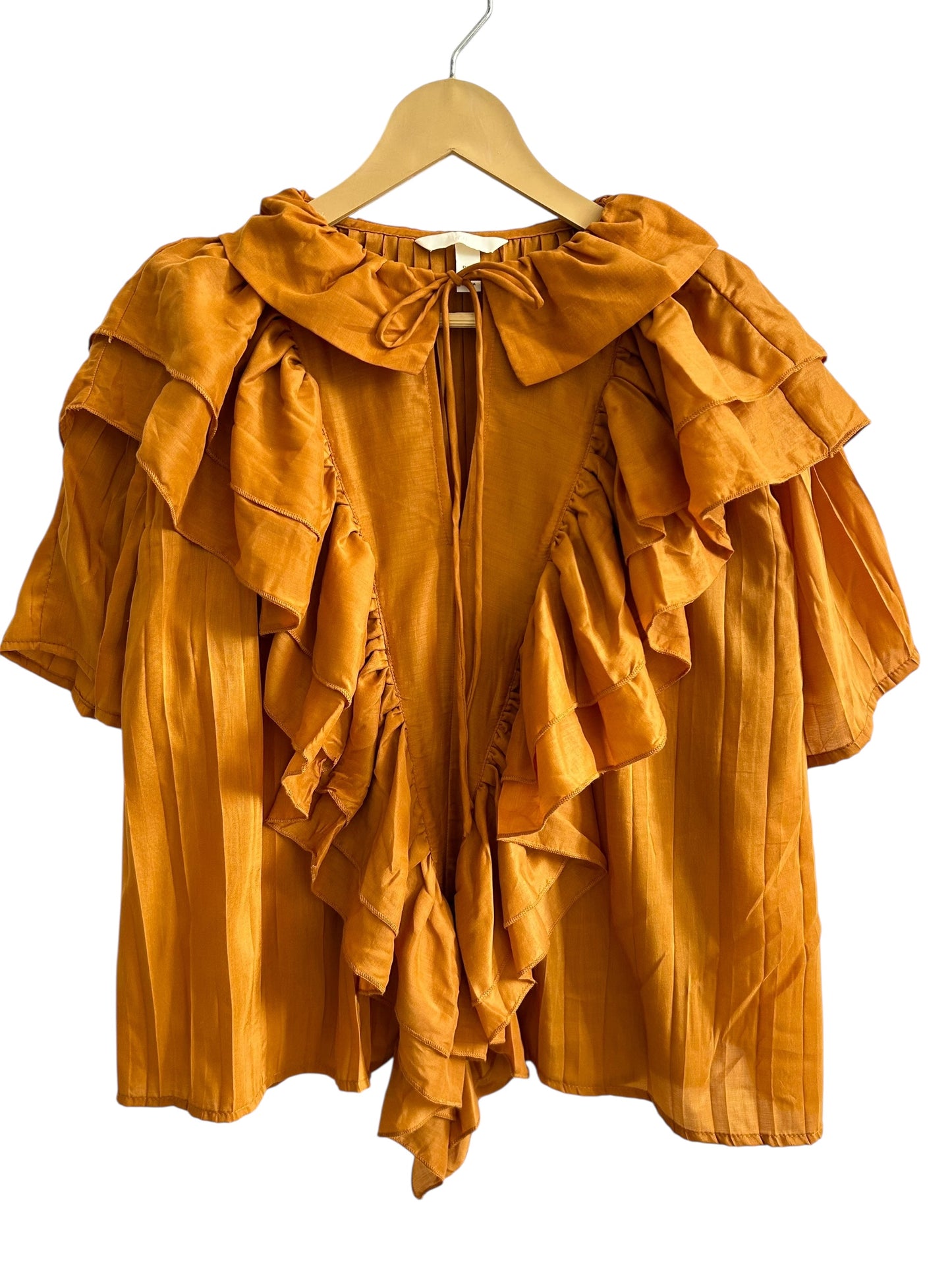 Pleated Flounce Blouse