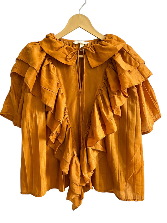 Pleated Flounce Blouse