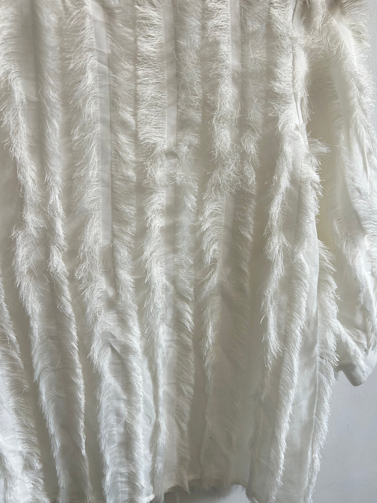 White Fringe Top: 38”