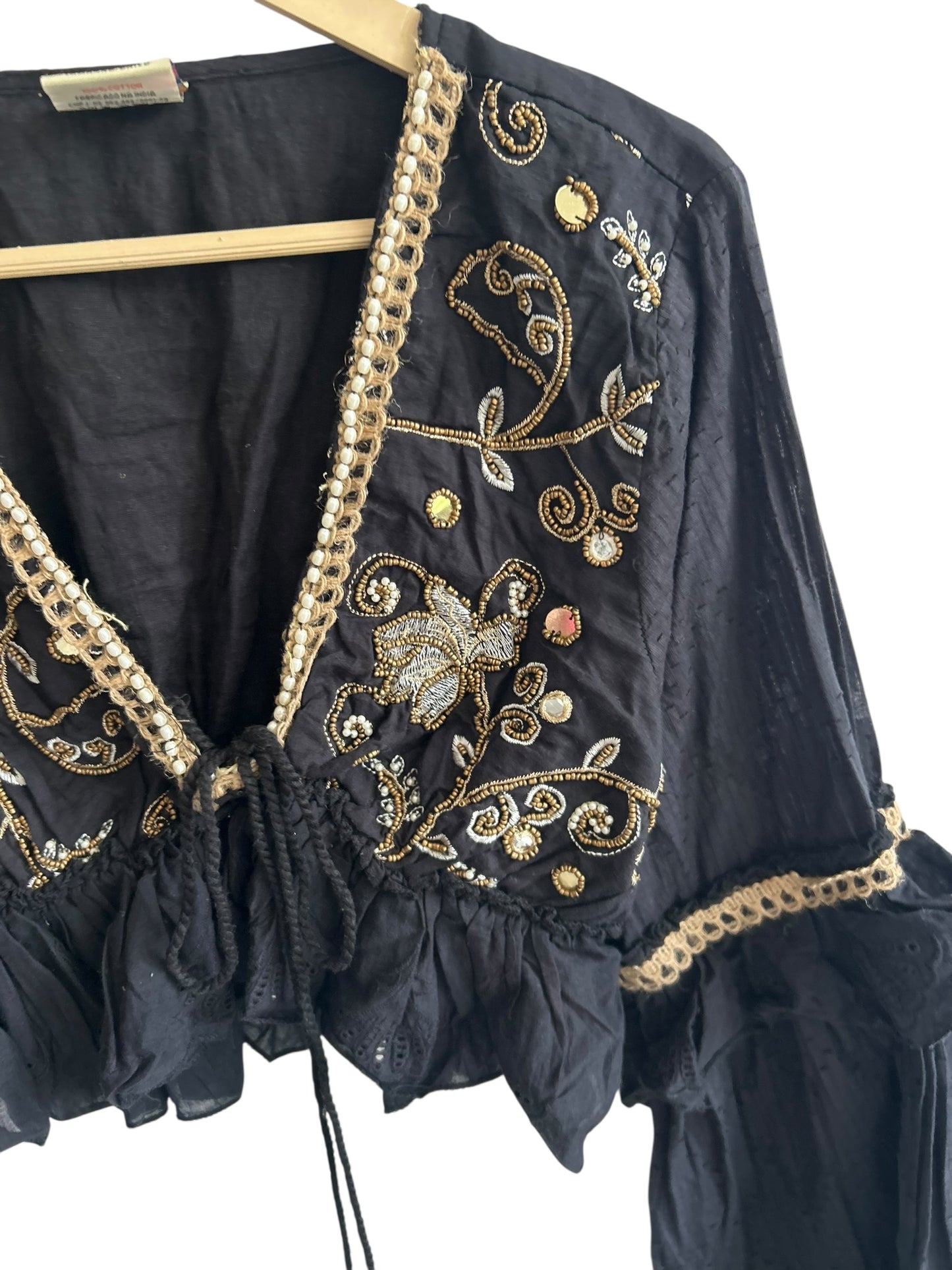 Boho Embellished Top
