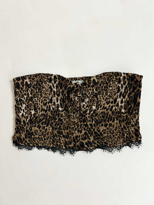 Leopard Bandeau Top