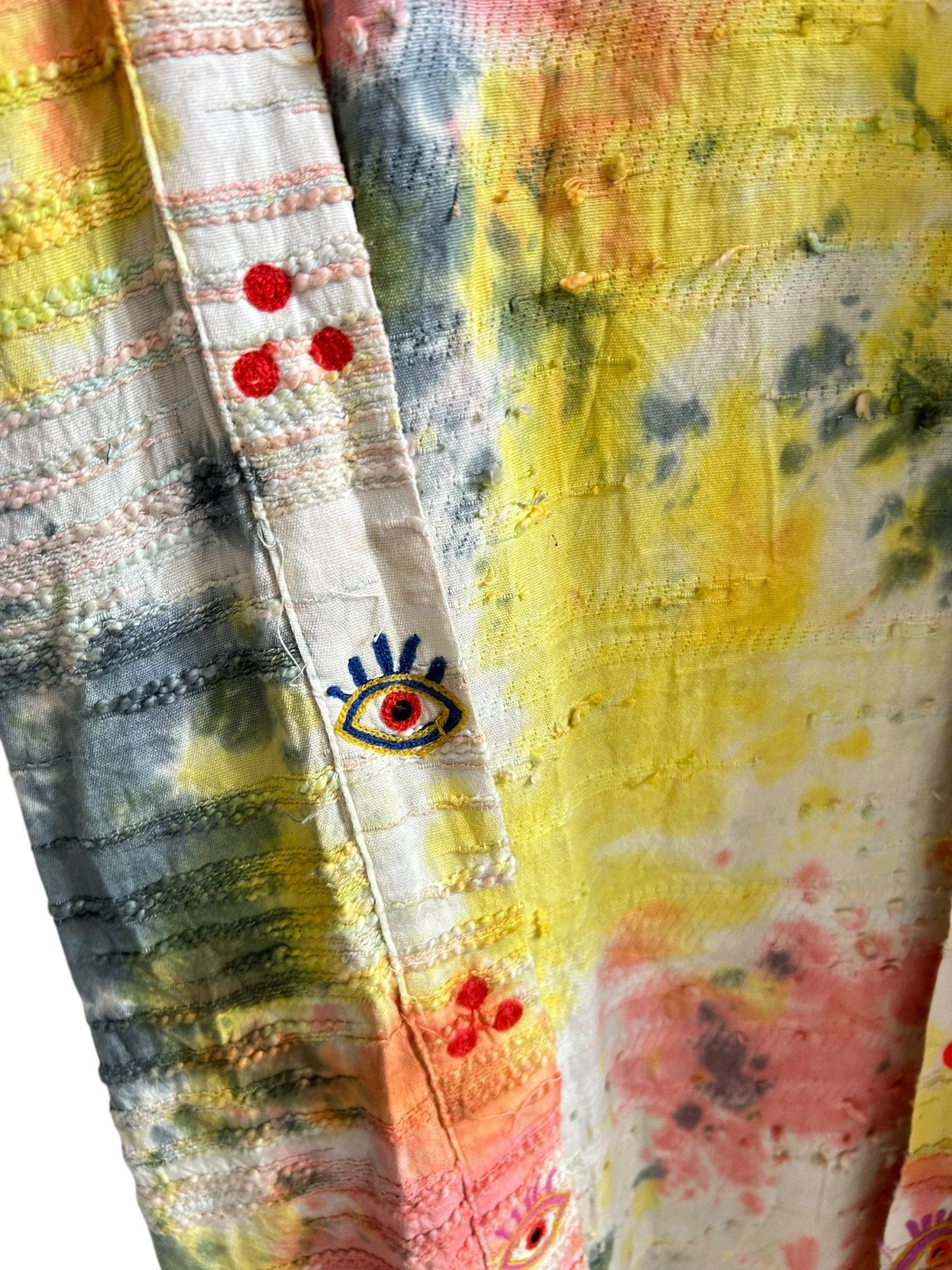 Evil Eye Cotton Tie Dye Shrug