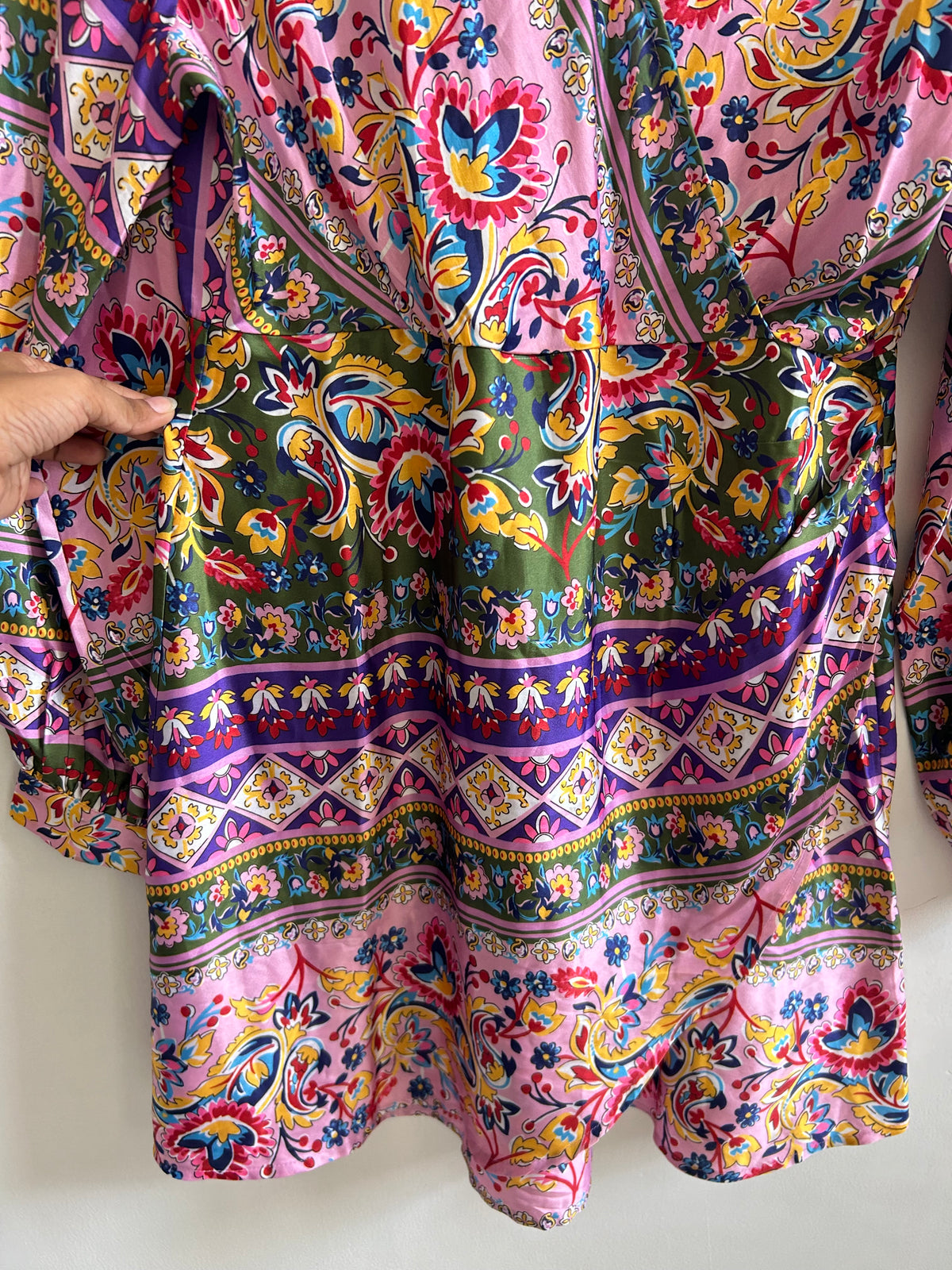Printed Satin Dress