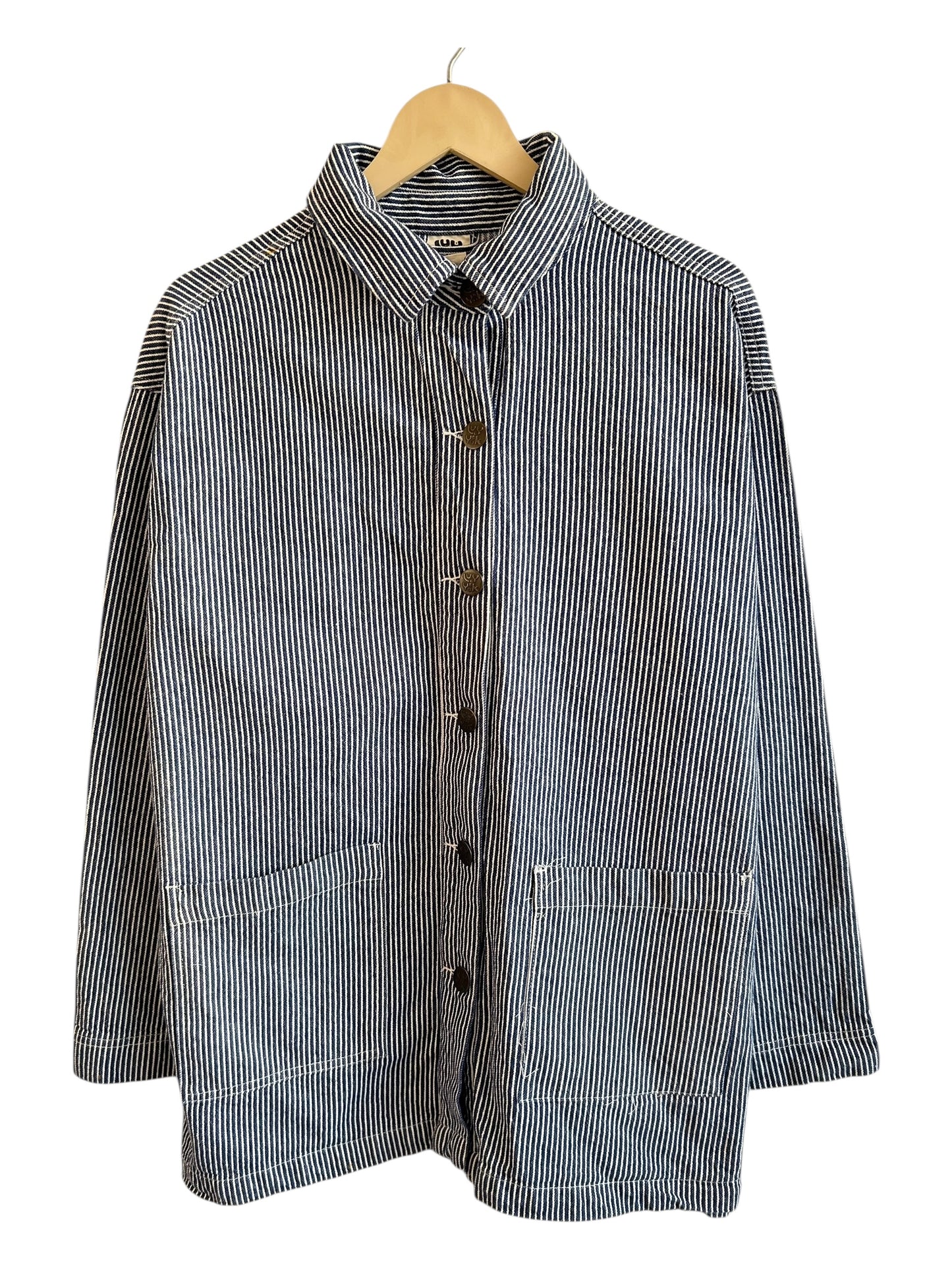 LUCY&YAK Striped Denim Jacket