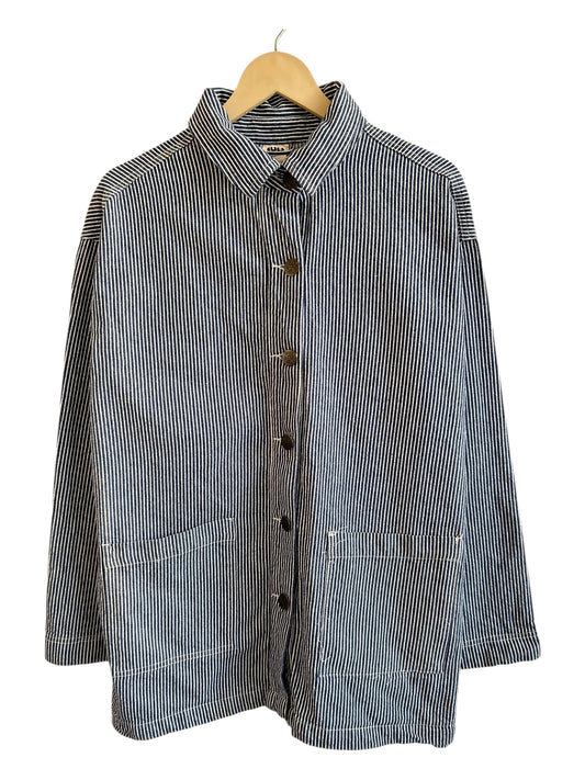 LUCY&YAK Striped Denim Jacket