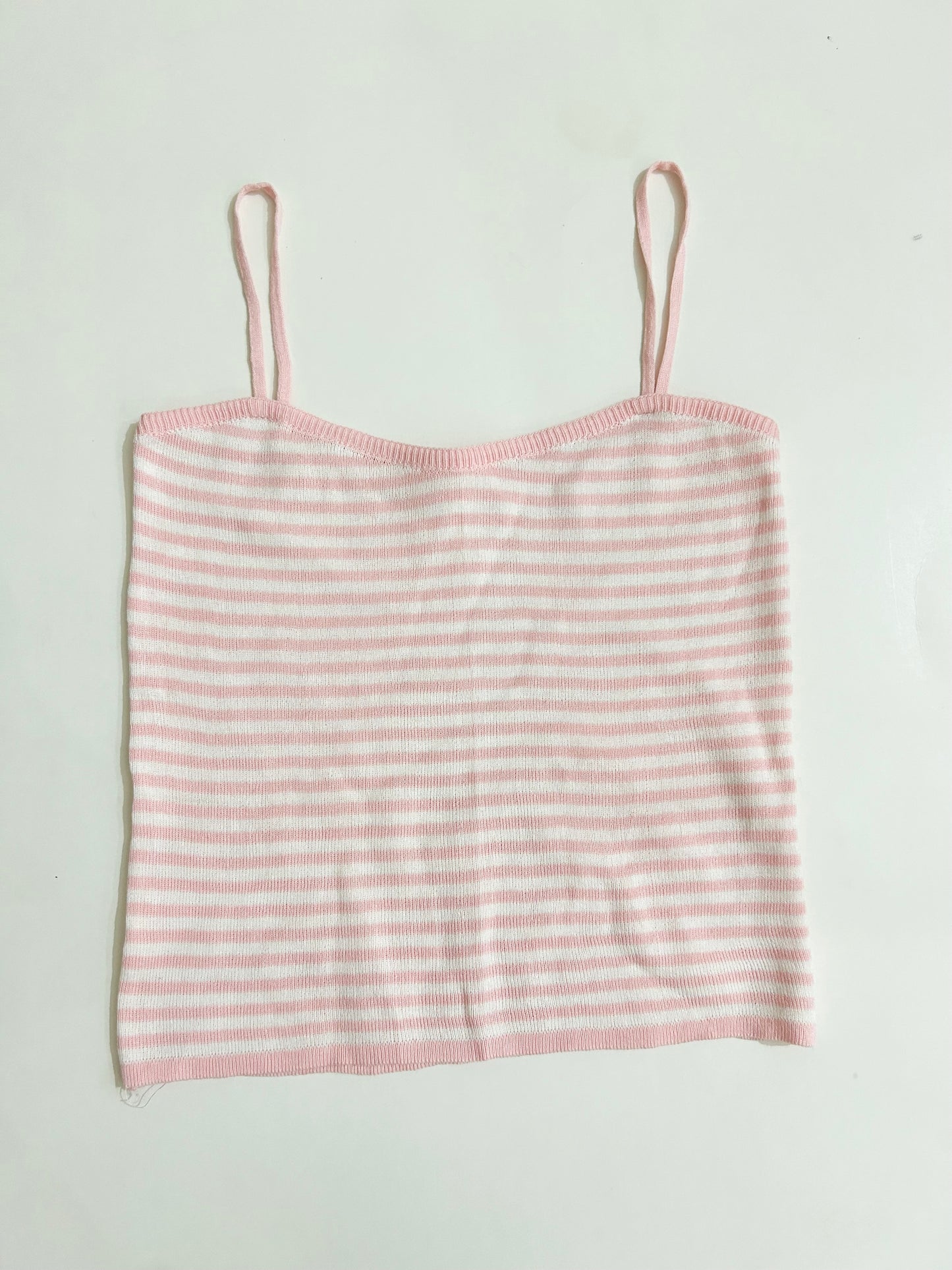 Pink White Camisole Top