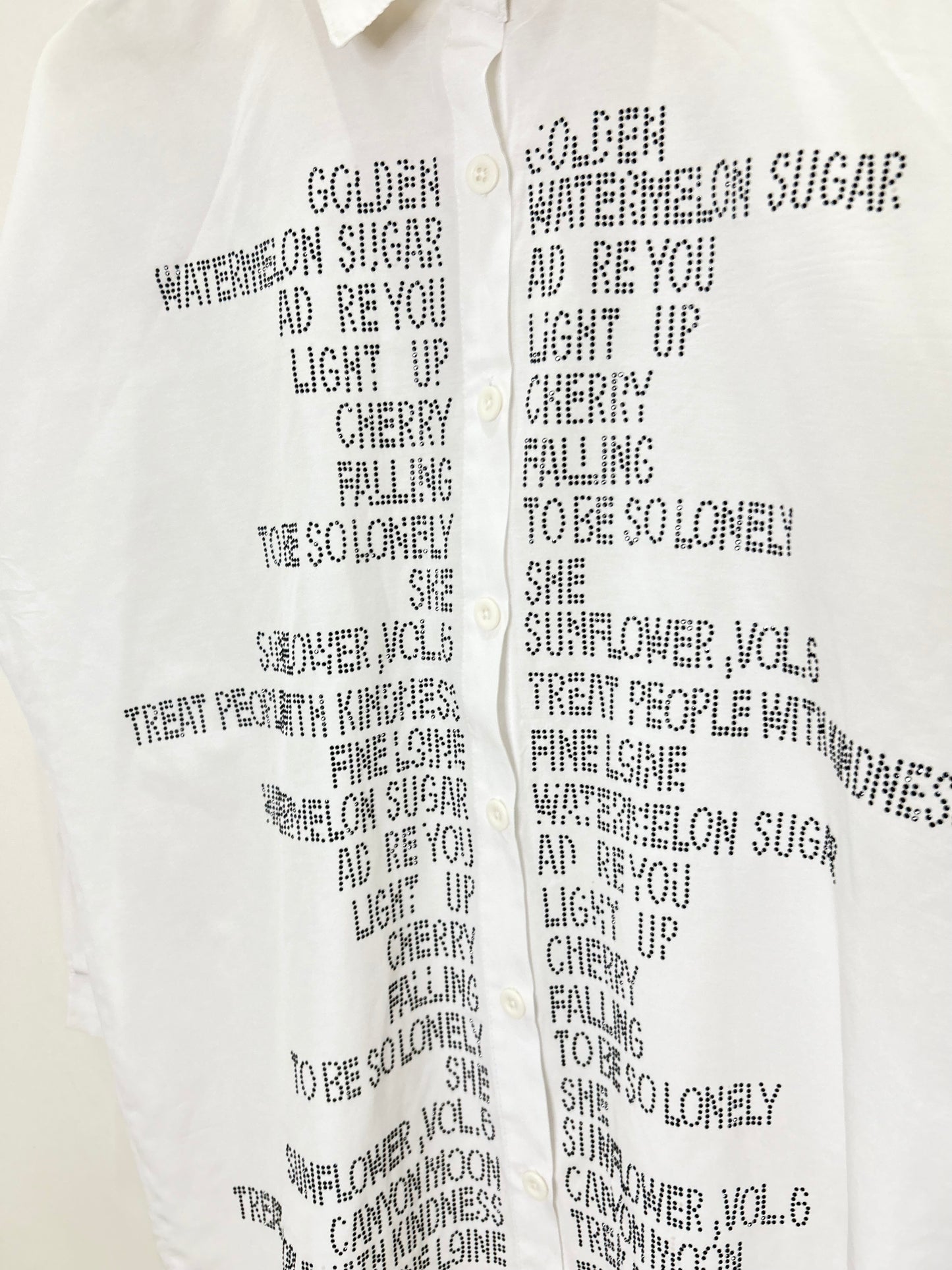 White Embellished Shirt