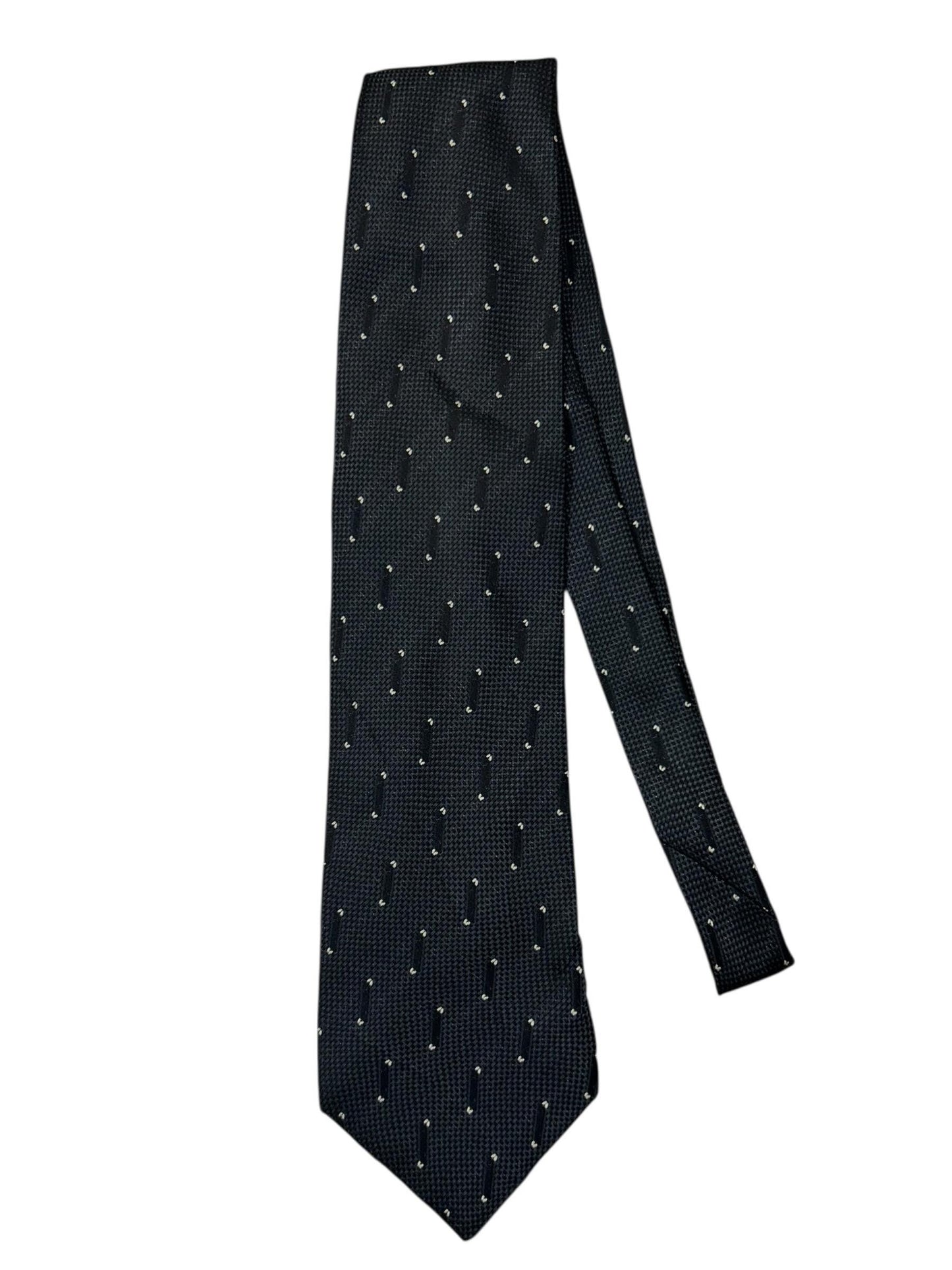 Vintage Black Pattern Tie