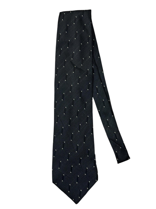 Vintage Black Pattern Tie