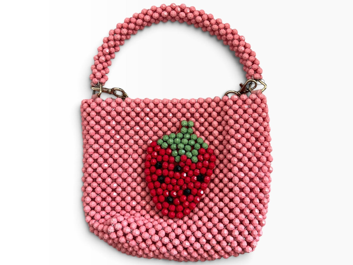 Strawberry Beaded Bag