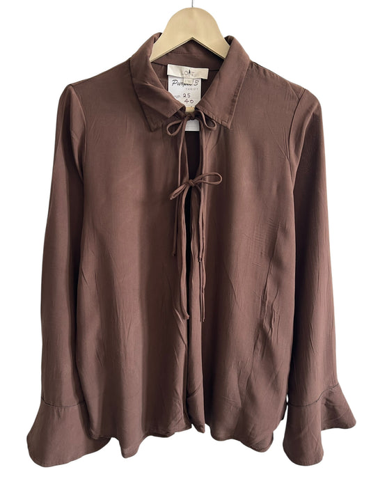 Brown Knot Top