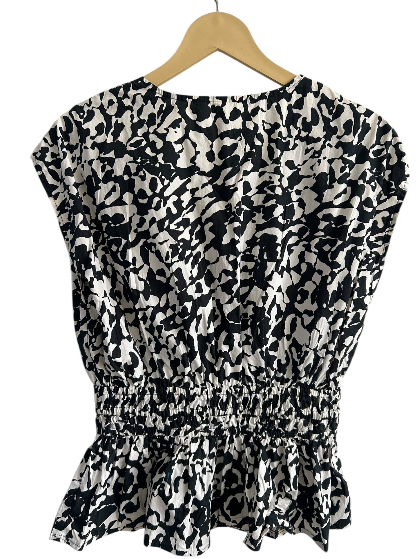 V Neck Peplum Top