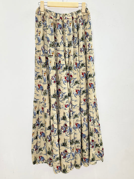 Polo Print Skirt