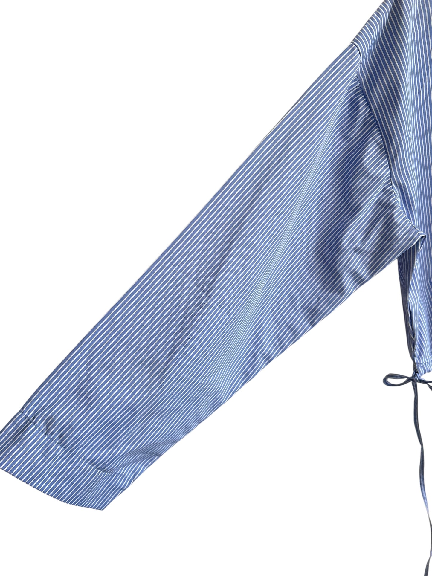 BOOHOO Striped Side Knot Shirt