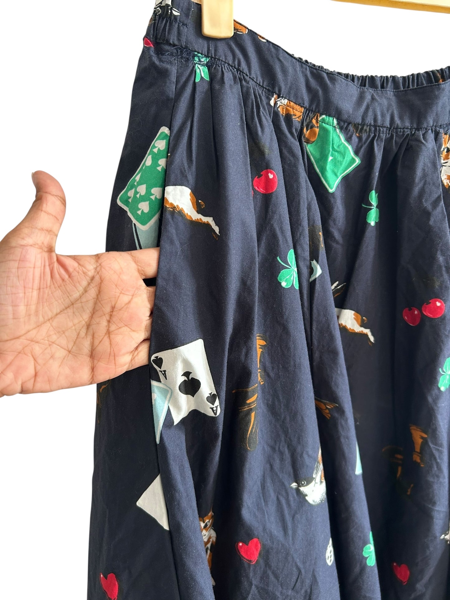 Poplin Printed Skirt