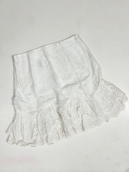 White Cotton Skirt