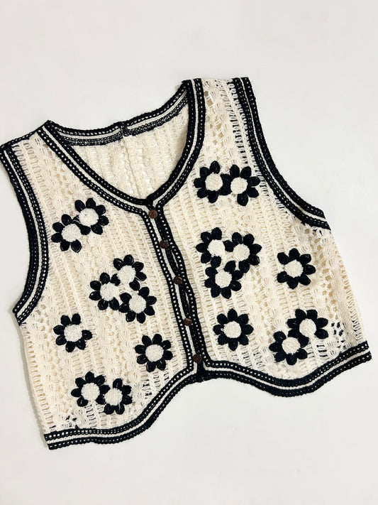 Crochet Floral Top