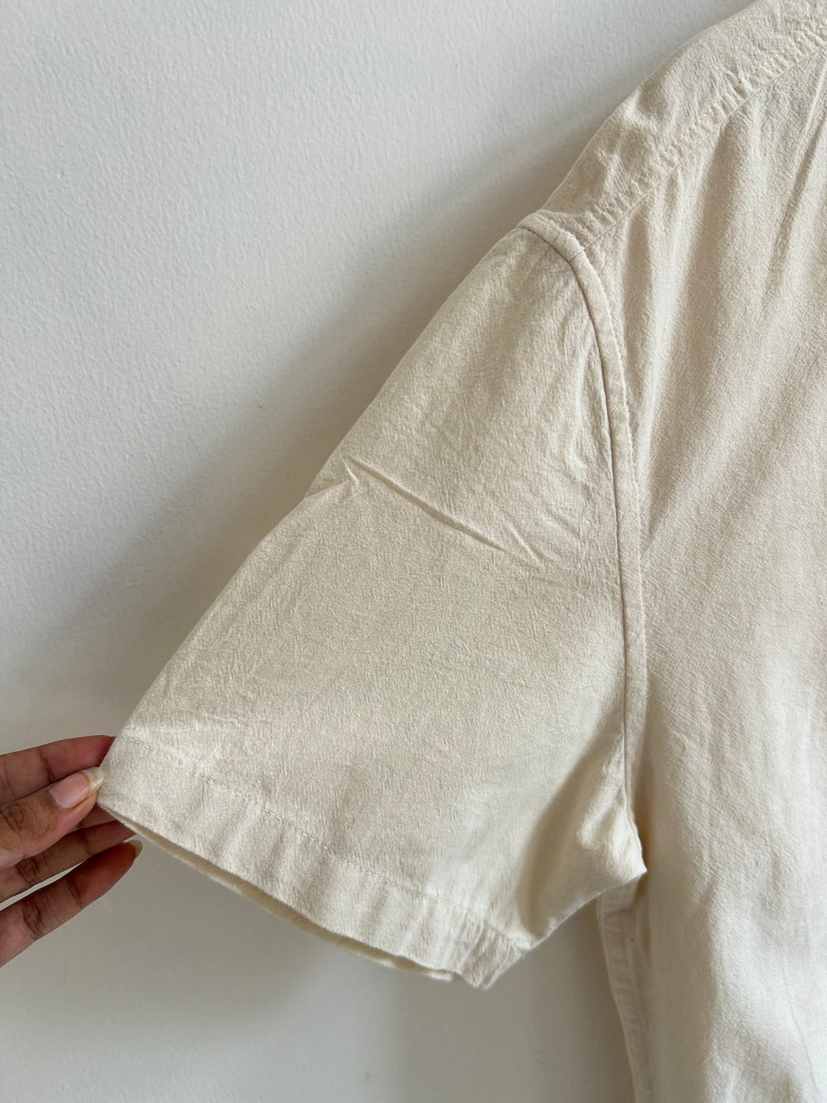 Embroidered Cotton Shirt: 44”