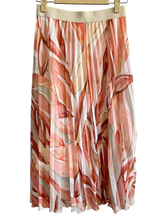 Pleated Floral Skirt