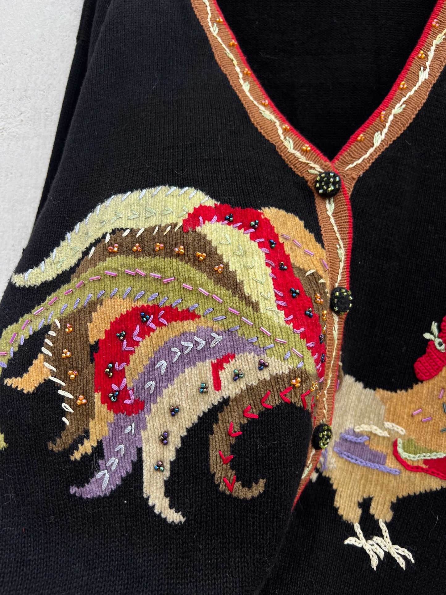 Hen Beaded Sweater