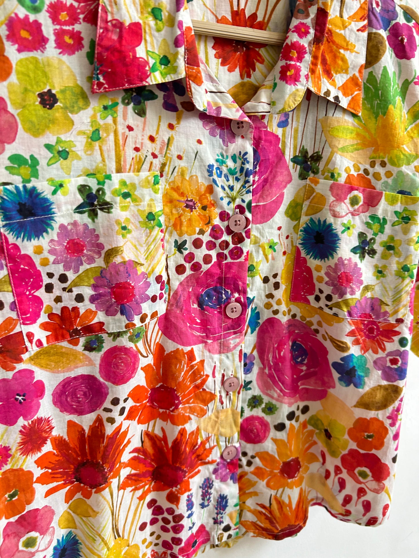 Printed Floral Cotton Shirt