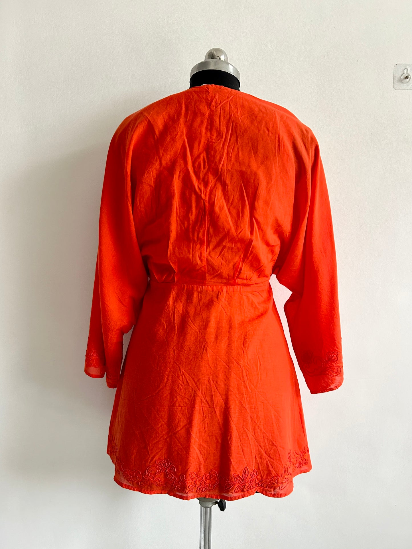Orange ZARA Wrap Dress
