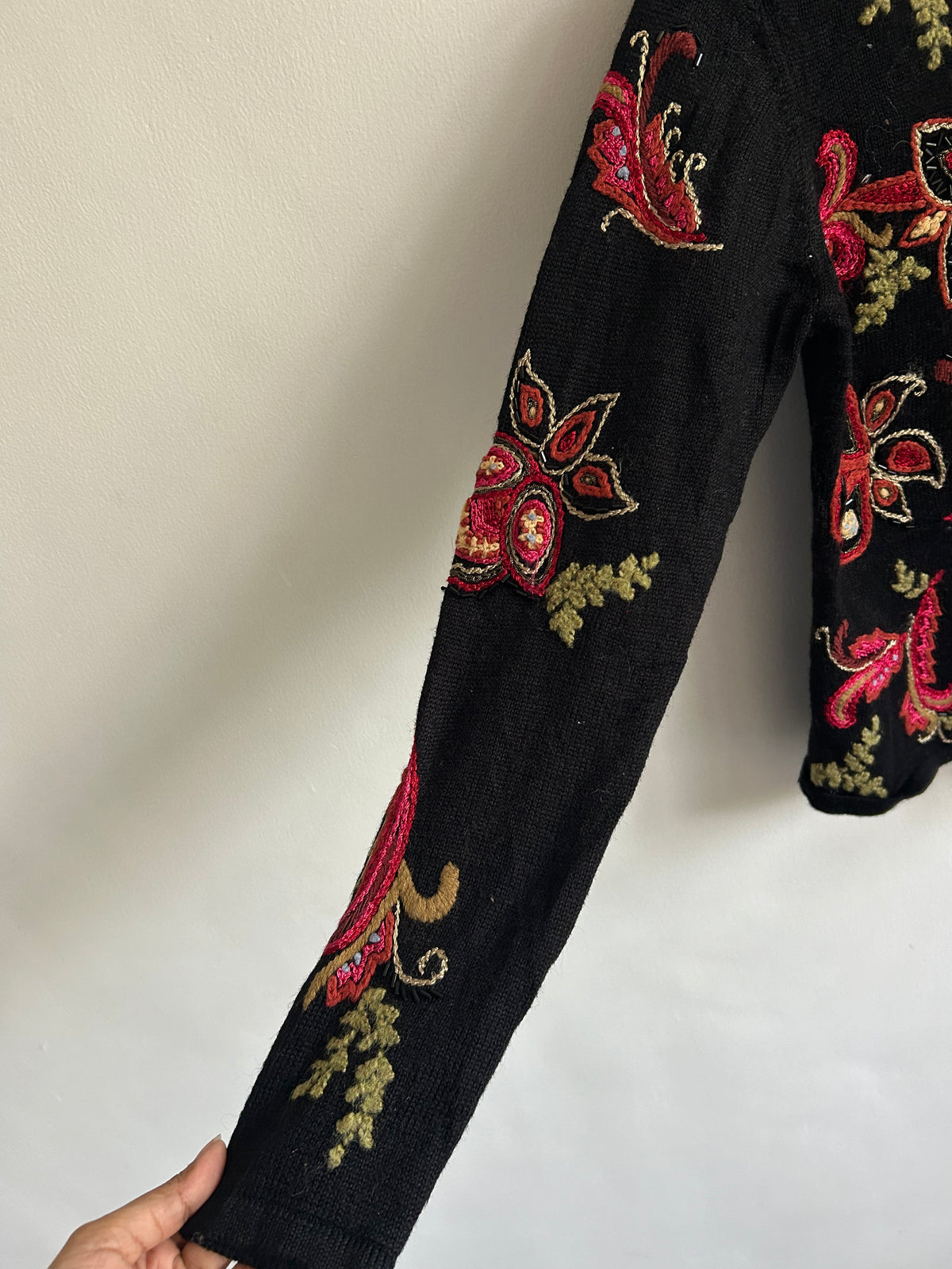 Talbots Floral Sequence Sweater