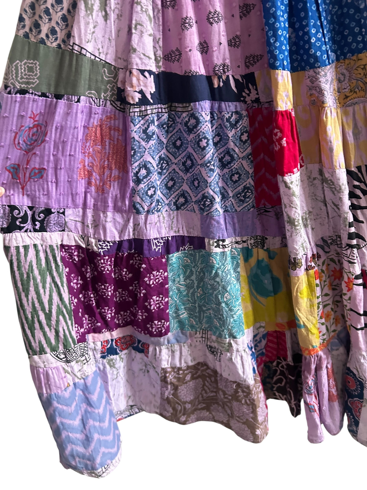 Cotton Patchwork Skirt