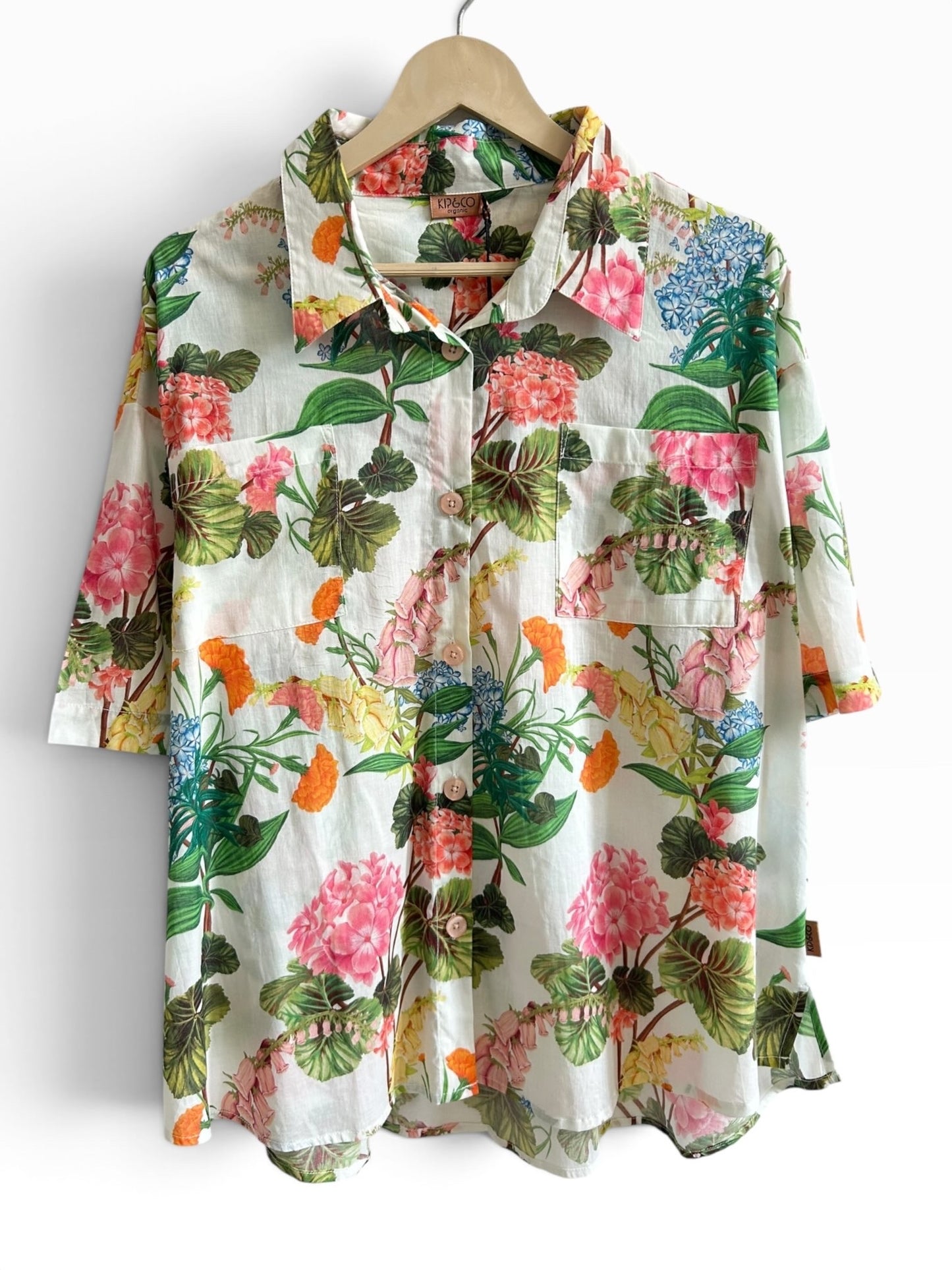 Printed Floral Cotton Shirt