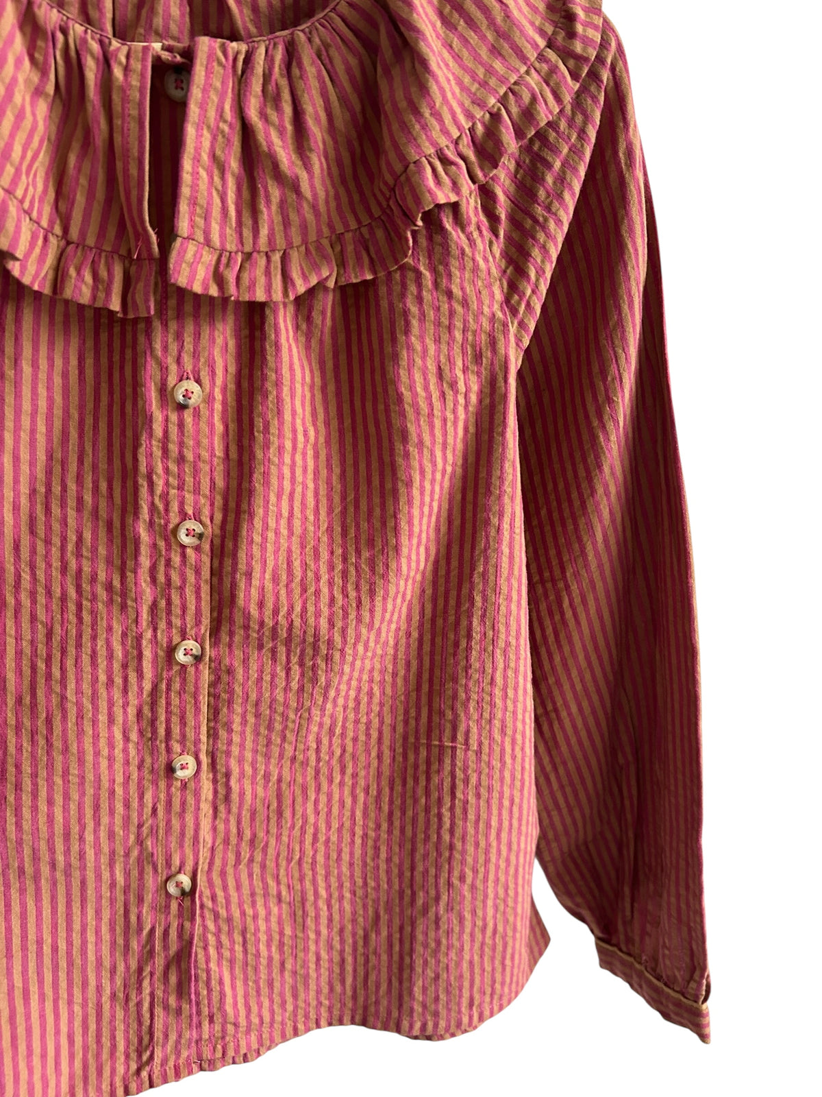 Striped Ruffled Shirt
