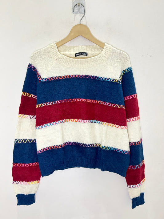 Multicolor Patchy Sweater