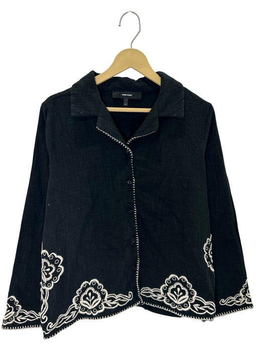 Black Embroidered Shirt