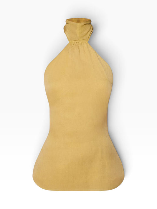 PLT Chiffon High Neck Top: 34”