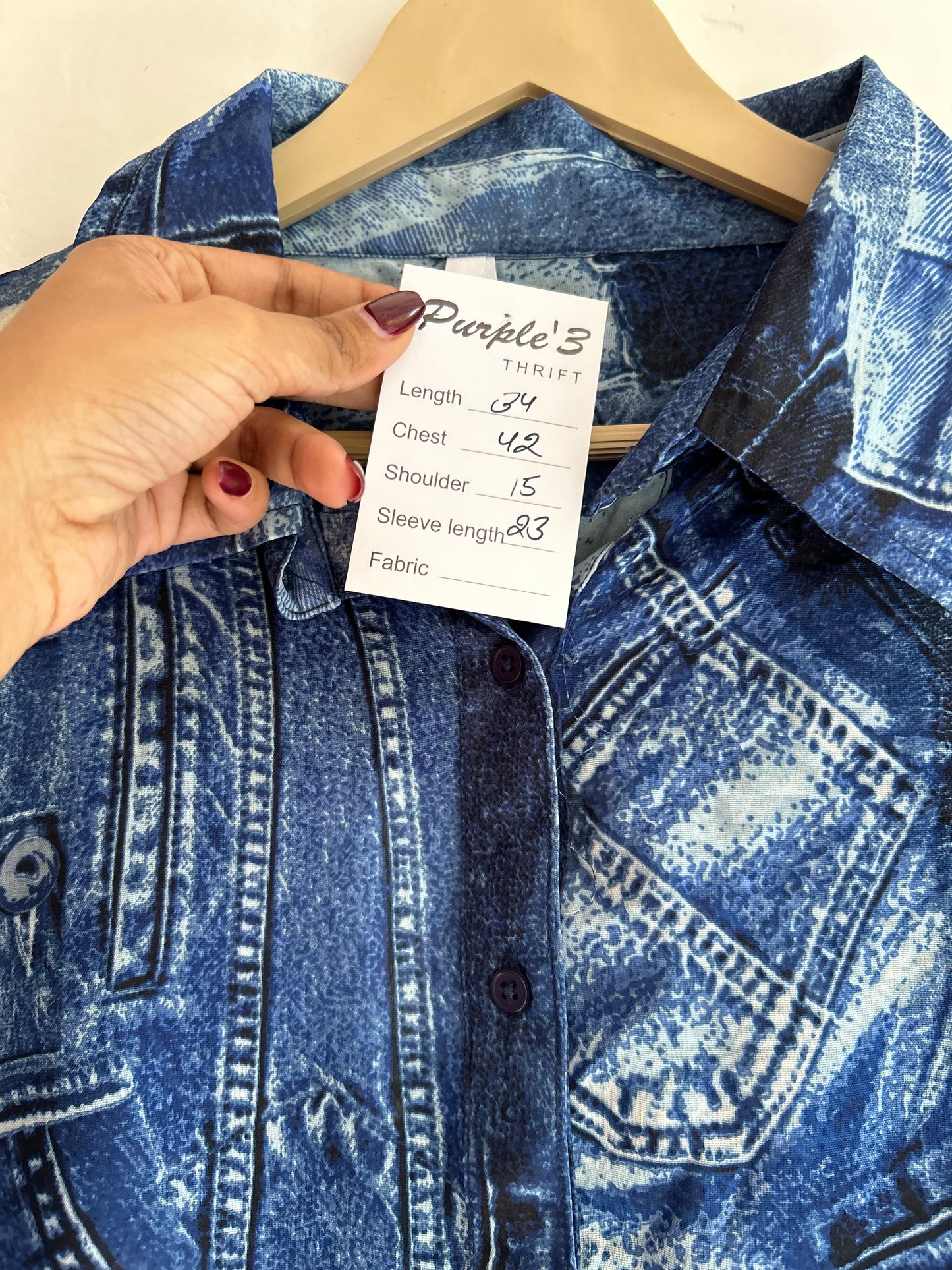 Denim Print Shirt
