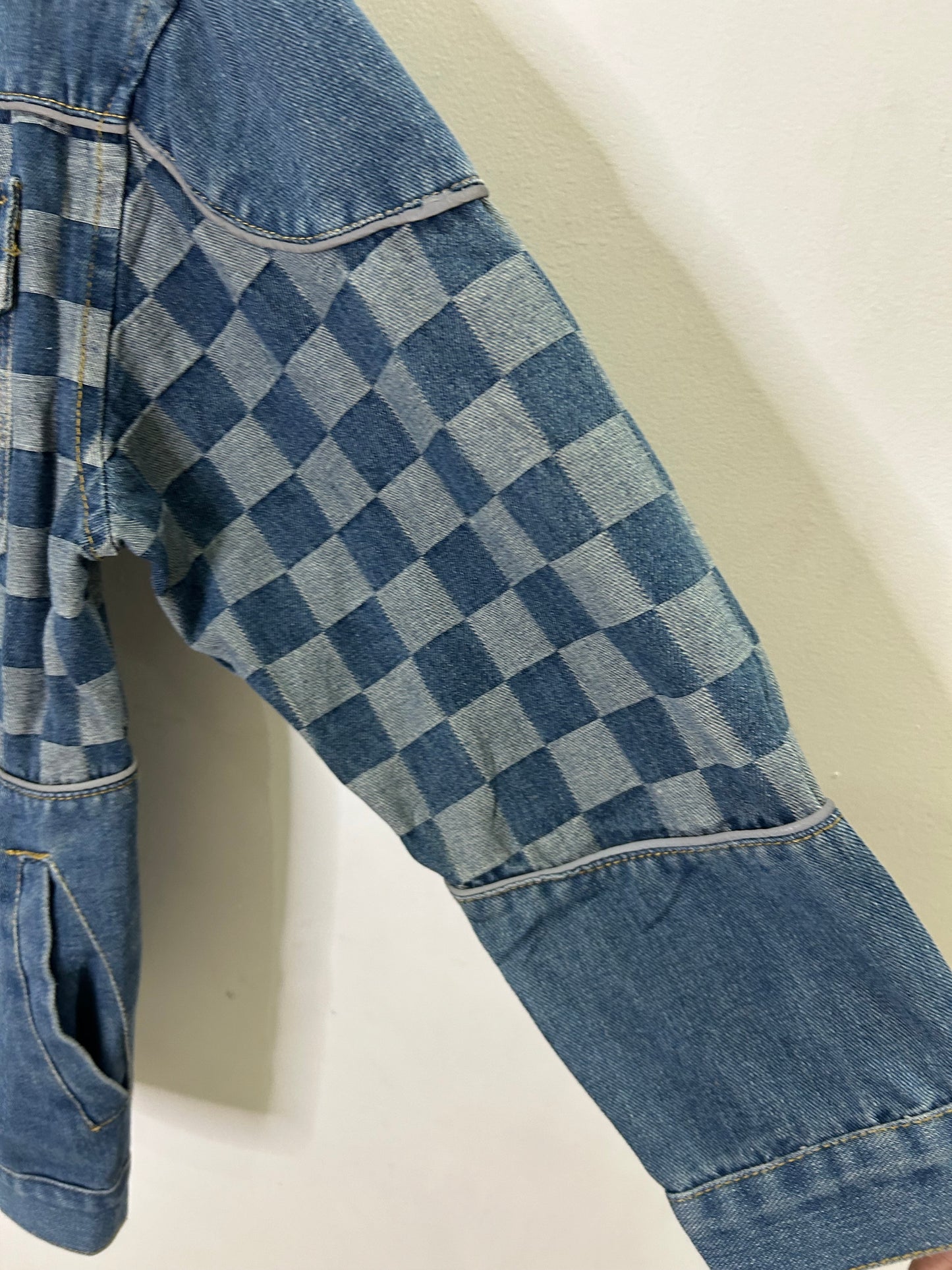 Denim Checkered Jacket