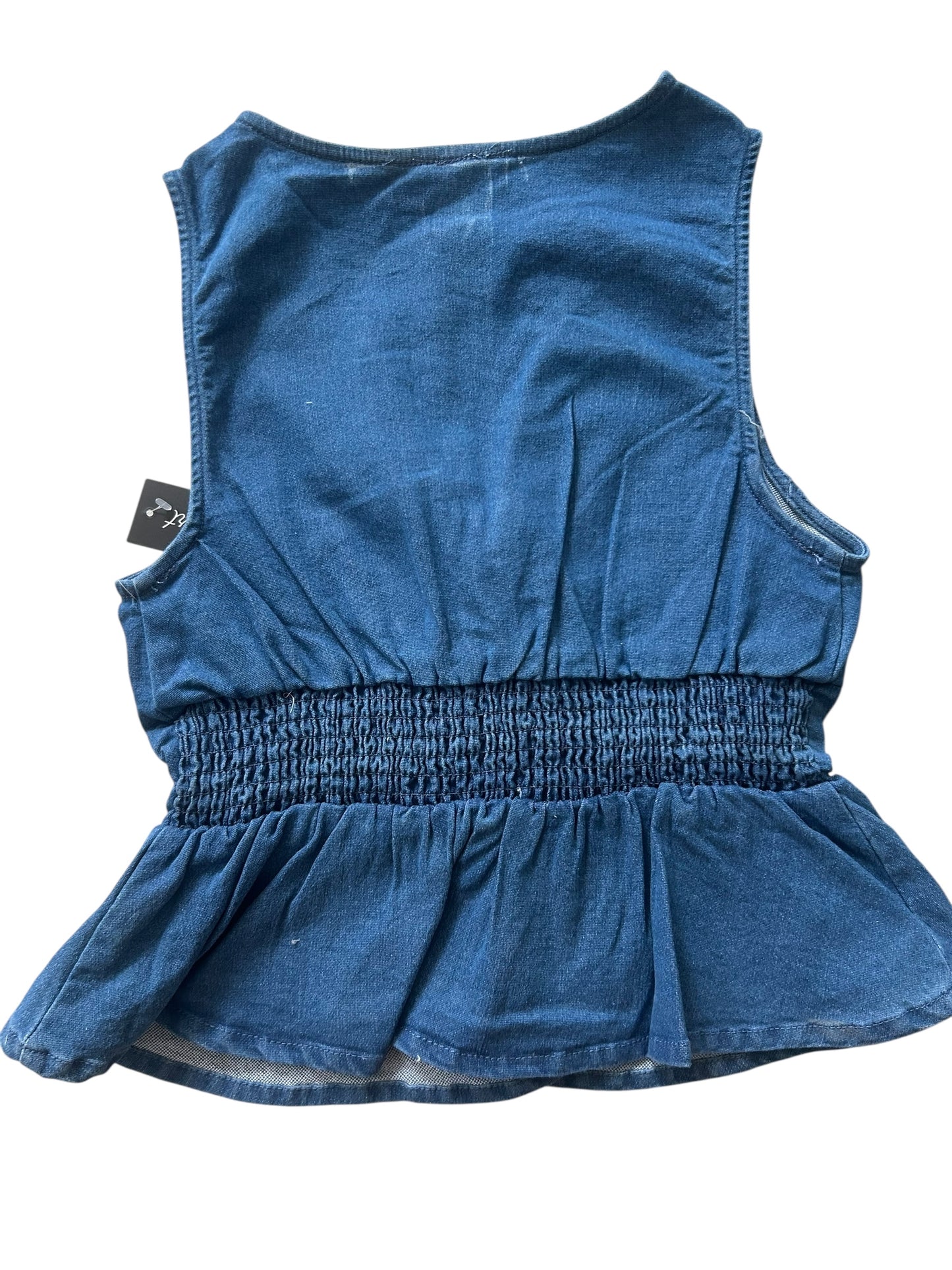 Denim Knot Top:32”