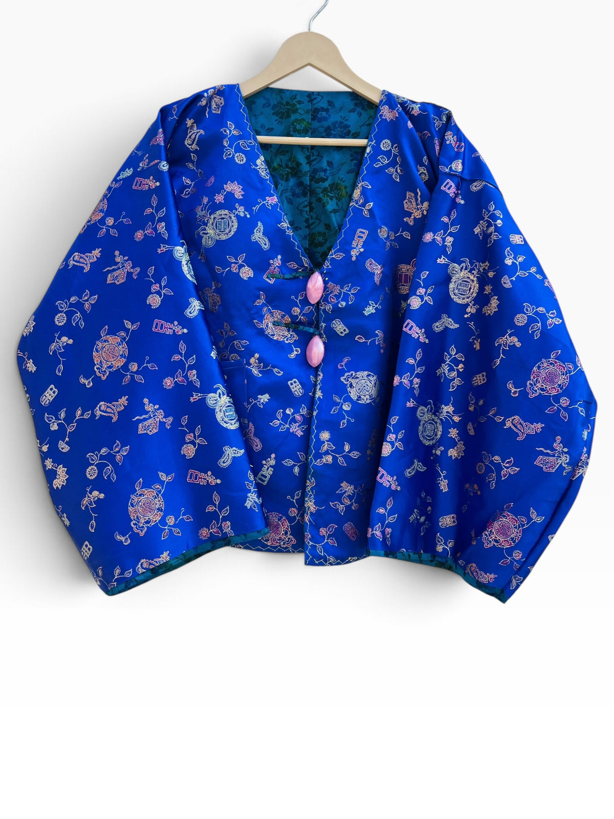 Blue Vintage Jacket: 44”