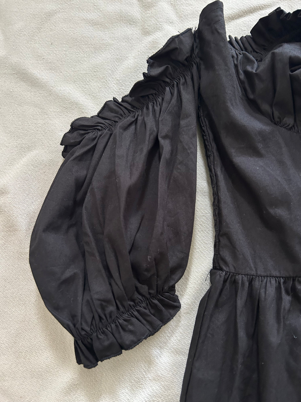 Black Off Shoulder Dress: 44”