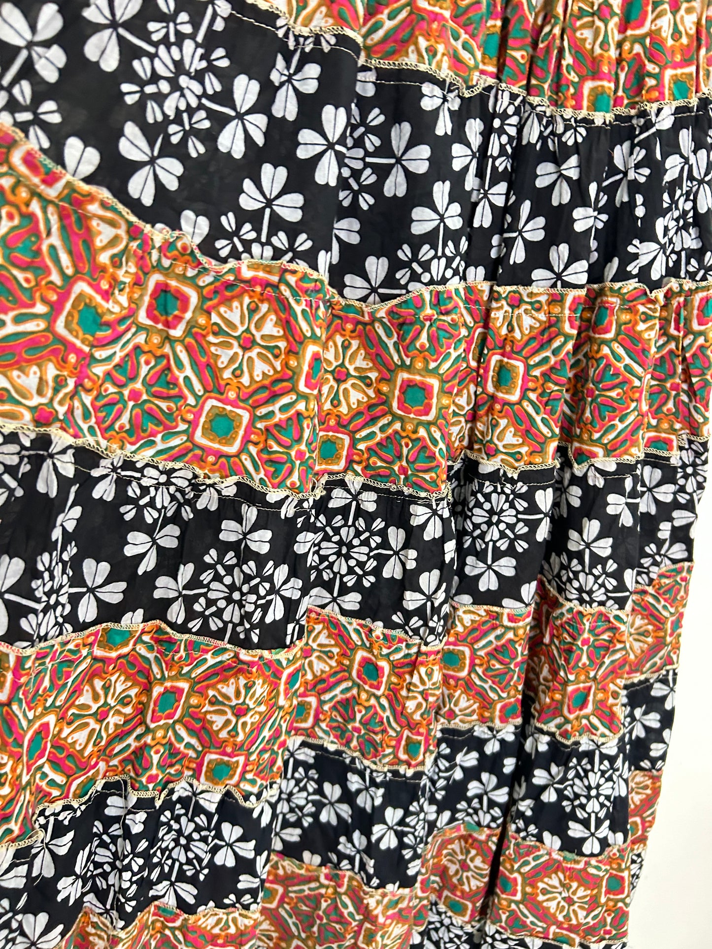 Cotton Dual Pattern Skirt