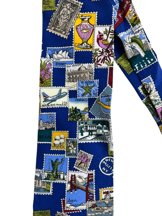 Vintage Postcards Tie #1