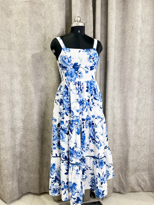 Floral Blue Breeze Dress