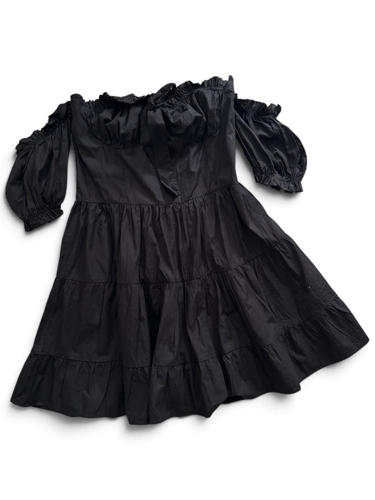 Black Off Shoulder Dress: 44”